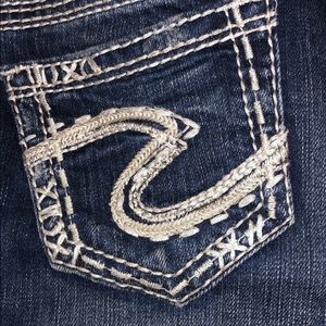 Silver Tuesday low rise Capri